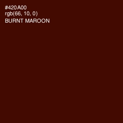 #420A00 - Burnt Maroon Color Image